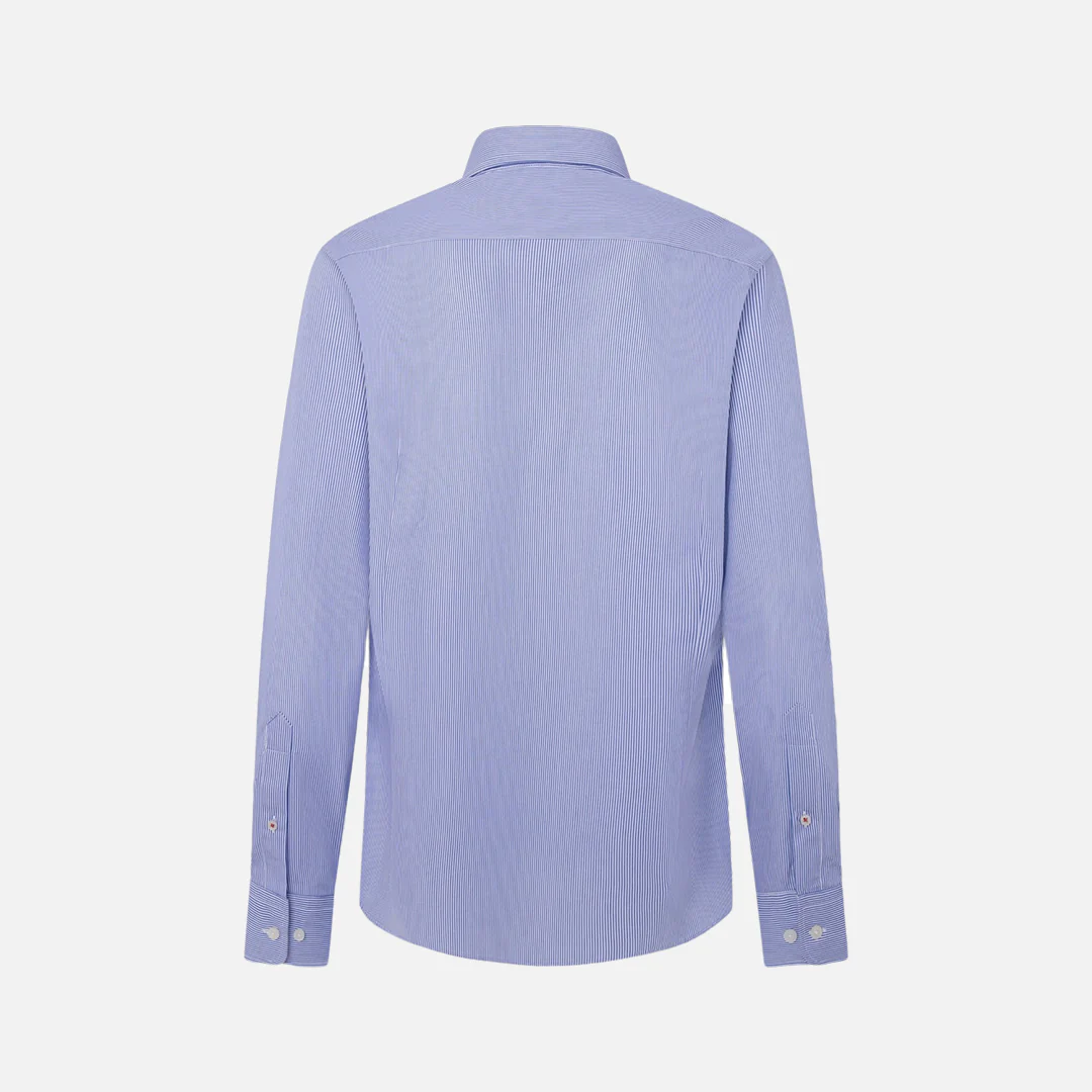 Camisa Rayas Finas Bengala Azul H.L. - Imagen 3