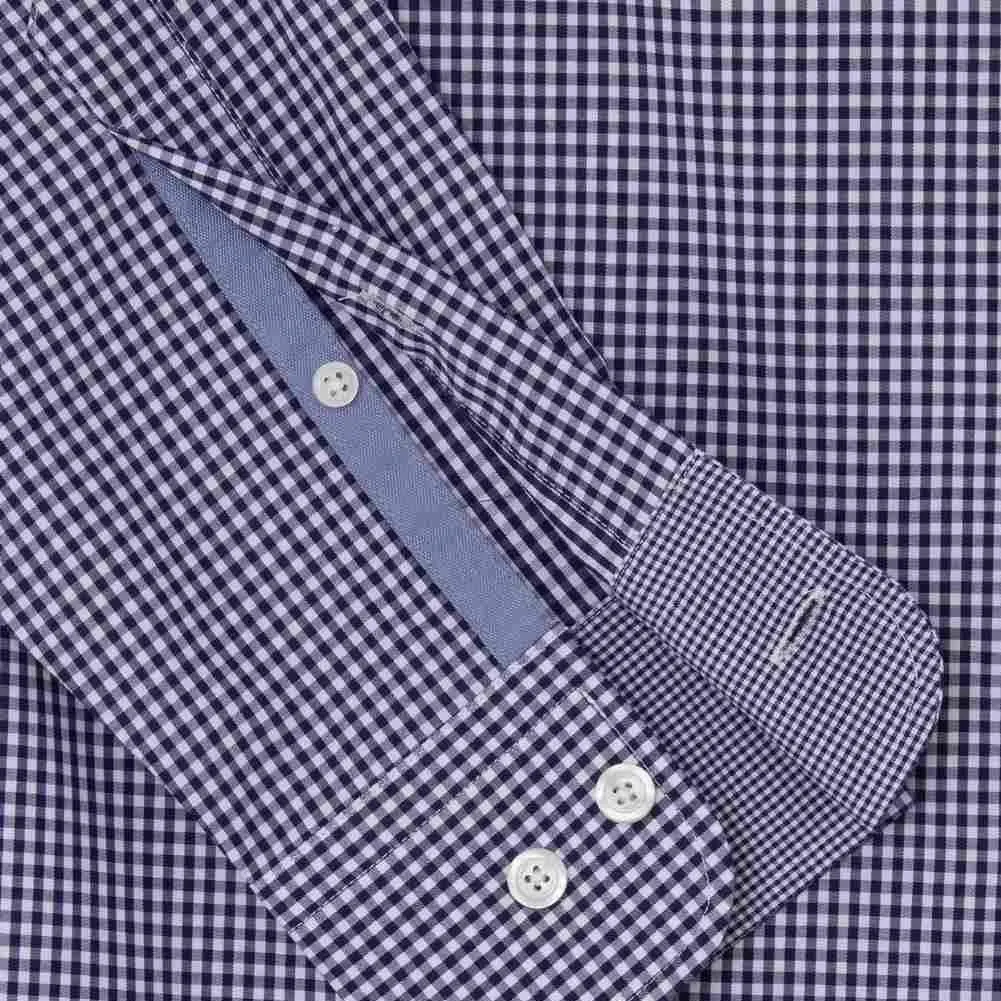 Camisa Cuadros Vichy Azul Oscuro H.L. - Imagen 3