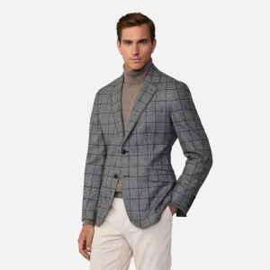 Saco Cuadros Príncipe Gales Gris H.L.