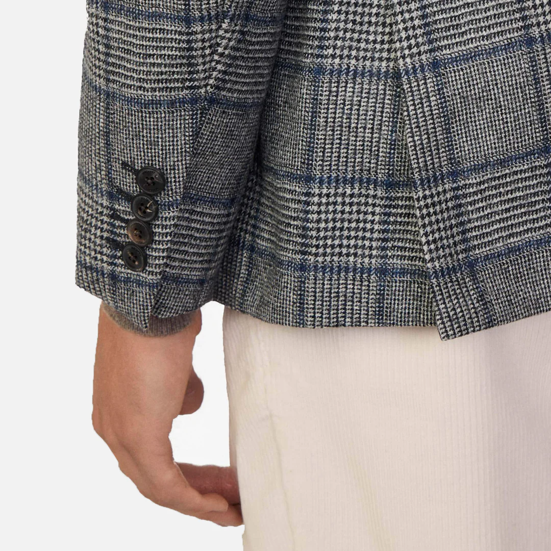 Saco Cuadros Príncipe Gales Gris H.L. - Imagen 5