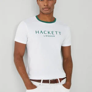 Camiseta t-shirt Blanca/Verde Logo H.L.