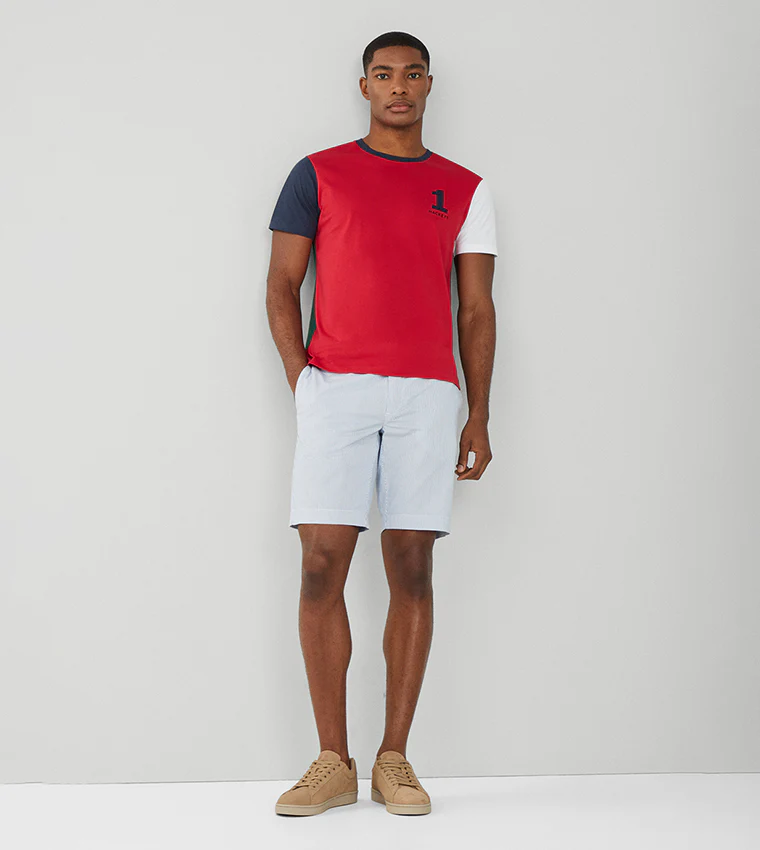 Camiseta Bordada Roja/Verde H.L. - Imagen 5