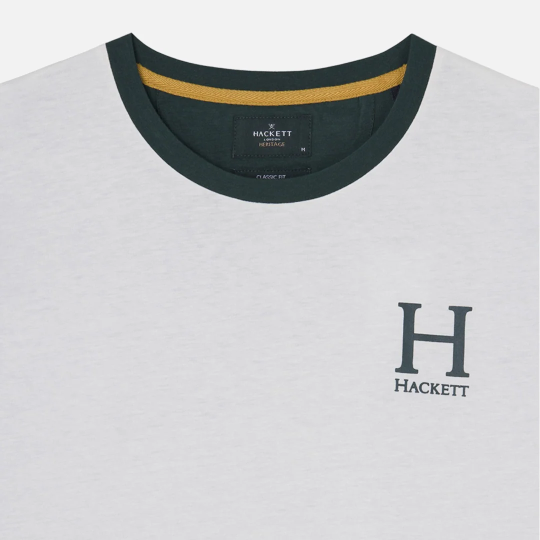 Camiseta Tshirt Heritage Blanco/Verde H.L. - Imagen 4