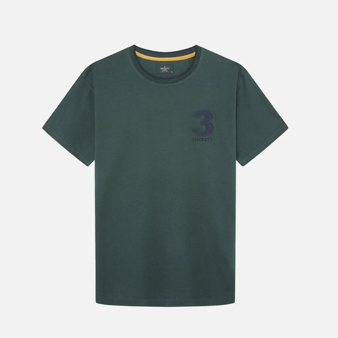 Camiseta Tshirt Number 3 Verde H.L. - Imagen 3