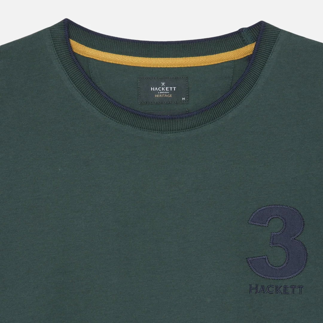Camiseta Tshirt Number 3 Verde H.L. - Imagen 5