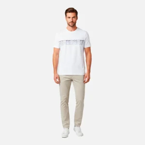 Camiseta T-shirt Logo Estampado Blanca H.L.