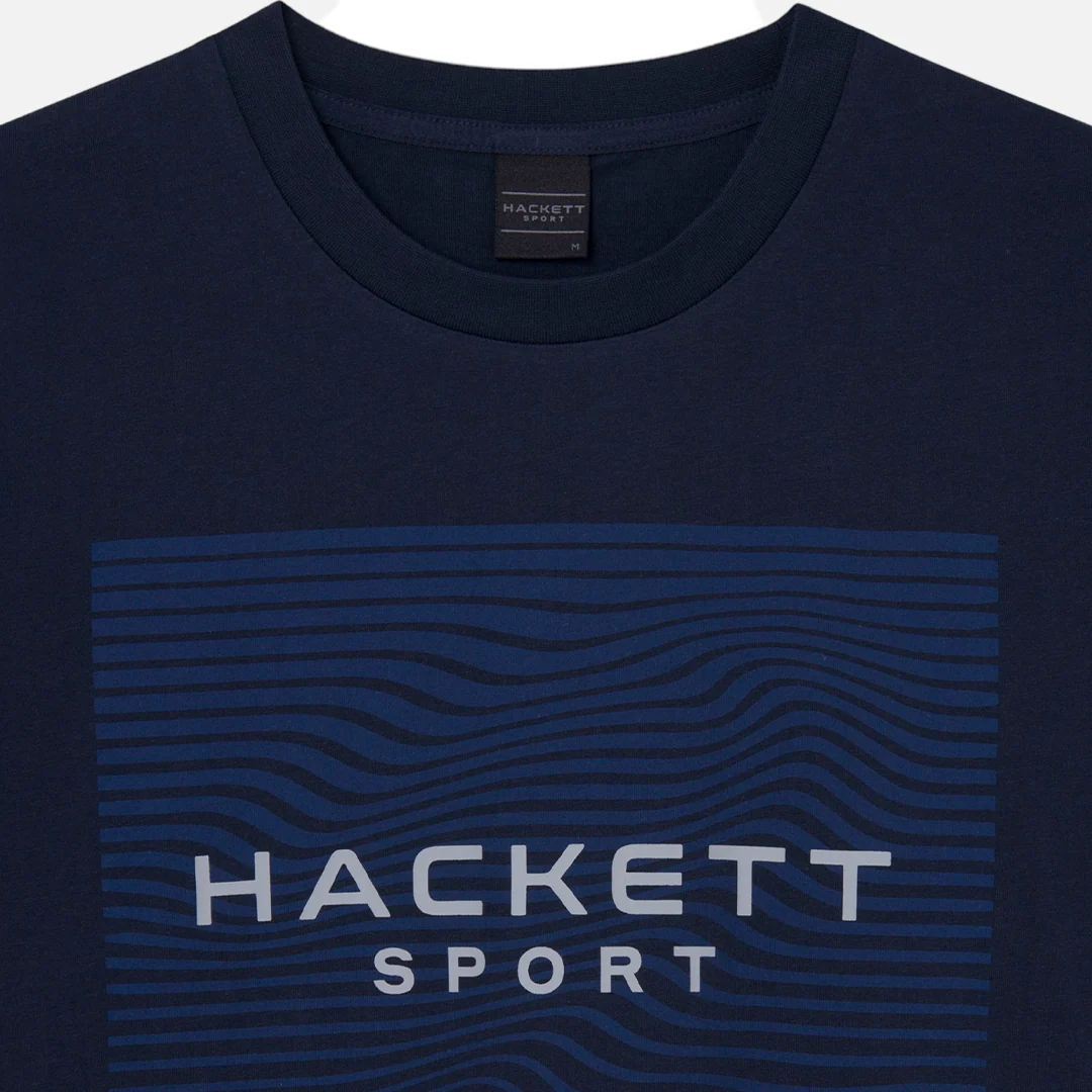 Camiseta T-shirt Estampada Azul Marino H.L. - Imagen 4