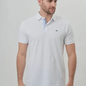 Camiseta Polo Hombre Blanca Clásica H.L.