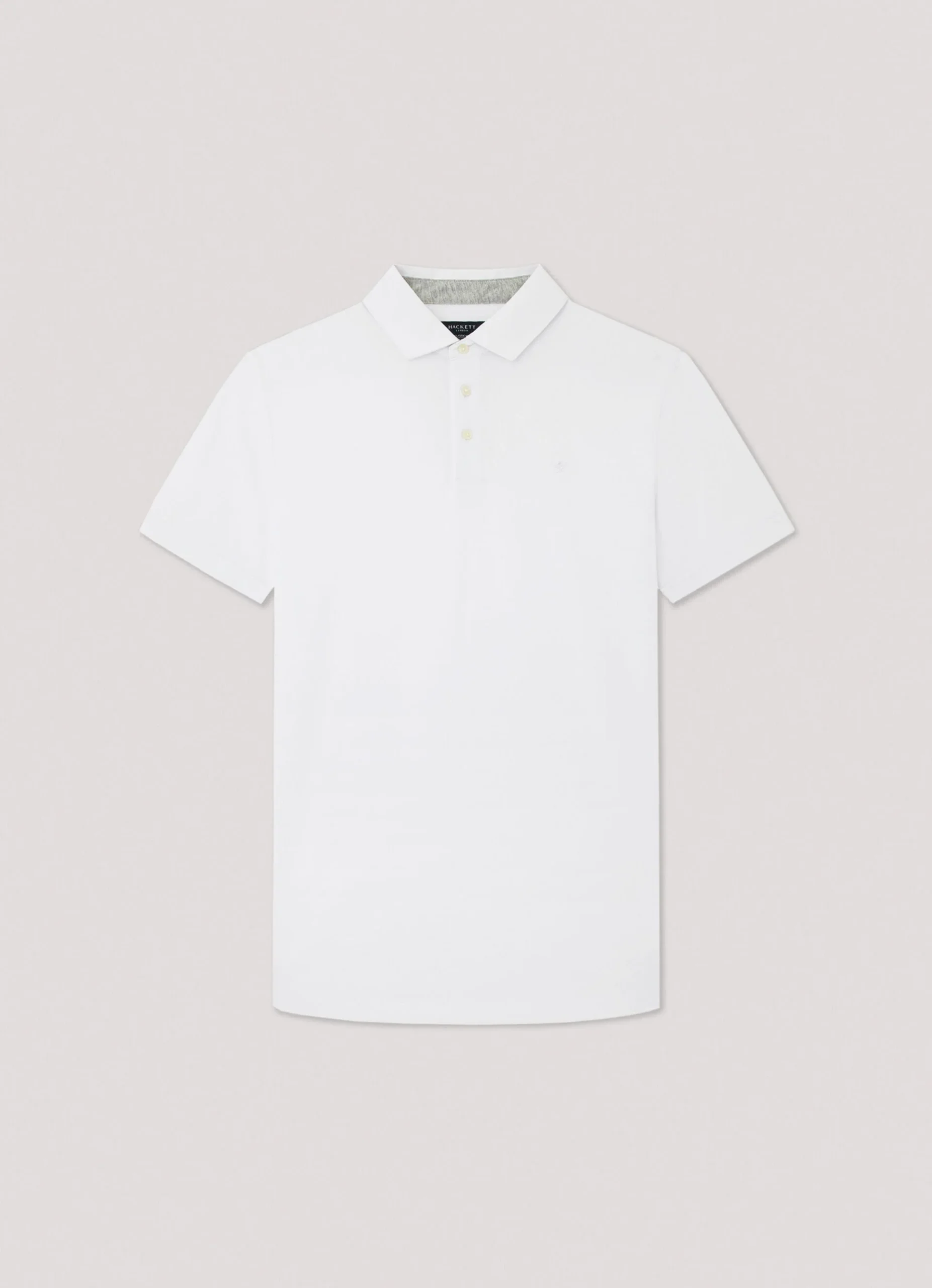 Camiseta Polo Clásica Blanca H.L. - Imagen 5