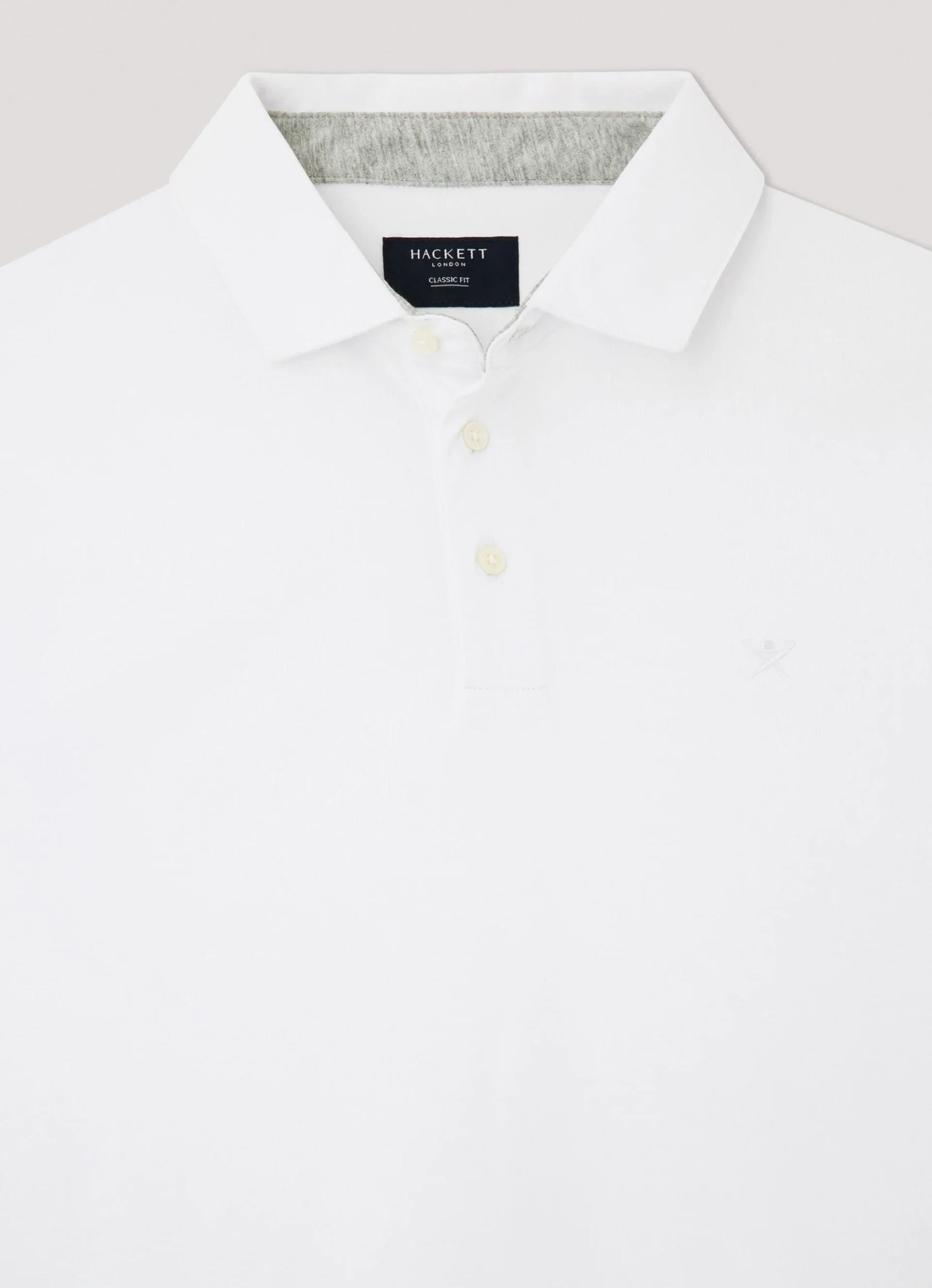 Camiseta Polo Clásica Blanca H.L. - Imagen 8