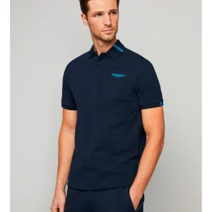 Camiseta Hombre Polo Azul Marino H.L.