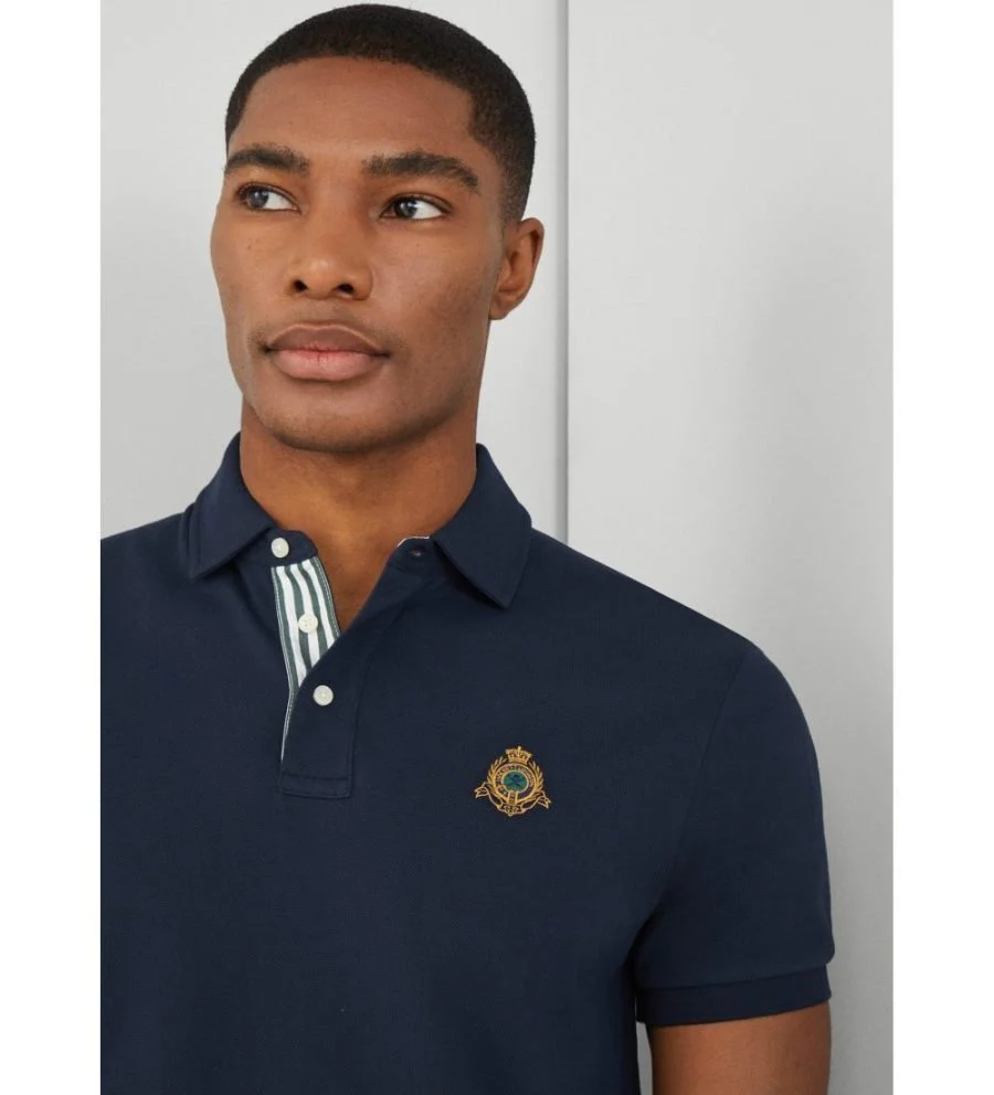 Camiseta Polo Azul Marino H.L. - Imagen 3