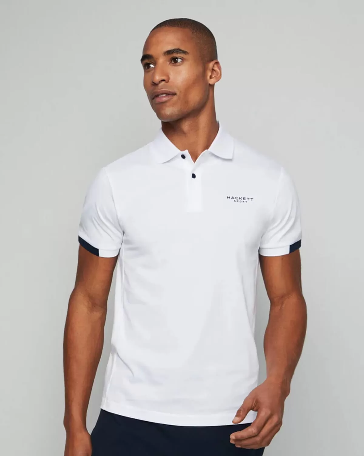 Camiseta Polo Clásica Blanca H.L.