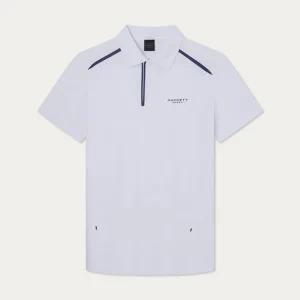 Camiseta Polo Cremallera Blanca H.L.