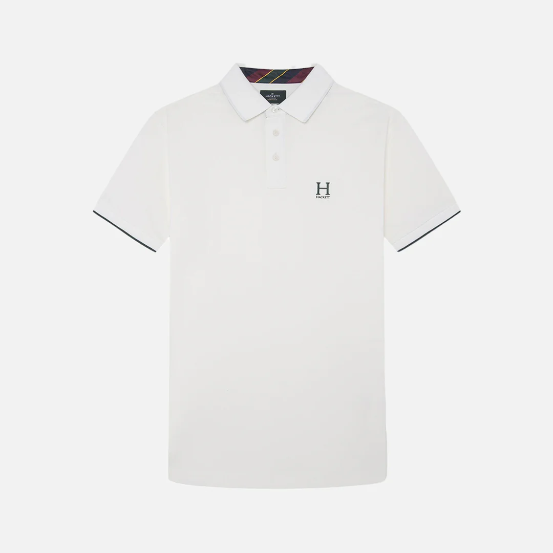 Camiseta Polo Blanca Heritage Logo H.L. - Imagen 3