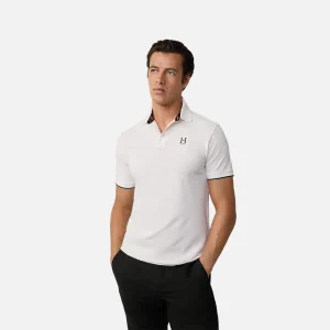 Camiseta Polo Blanca Heritage Logo H.L.