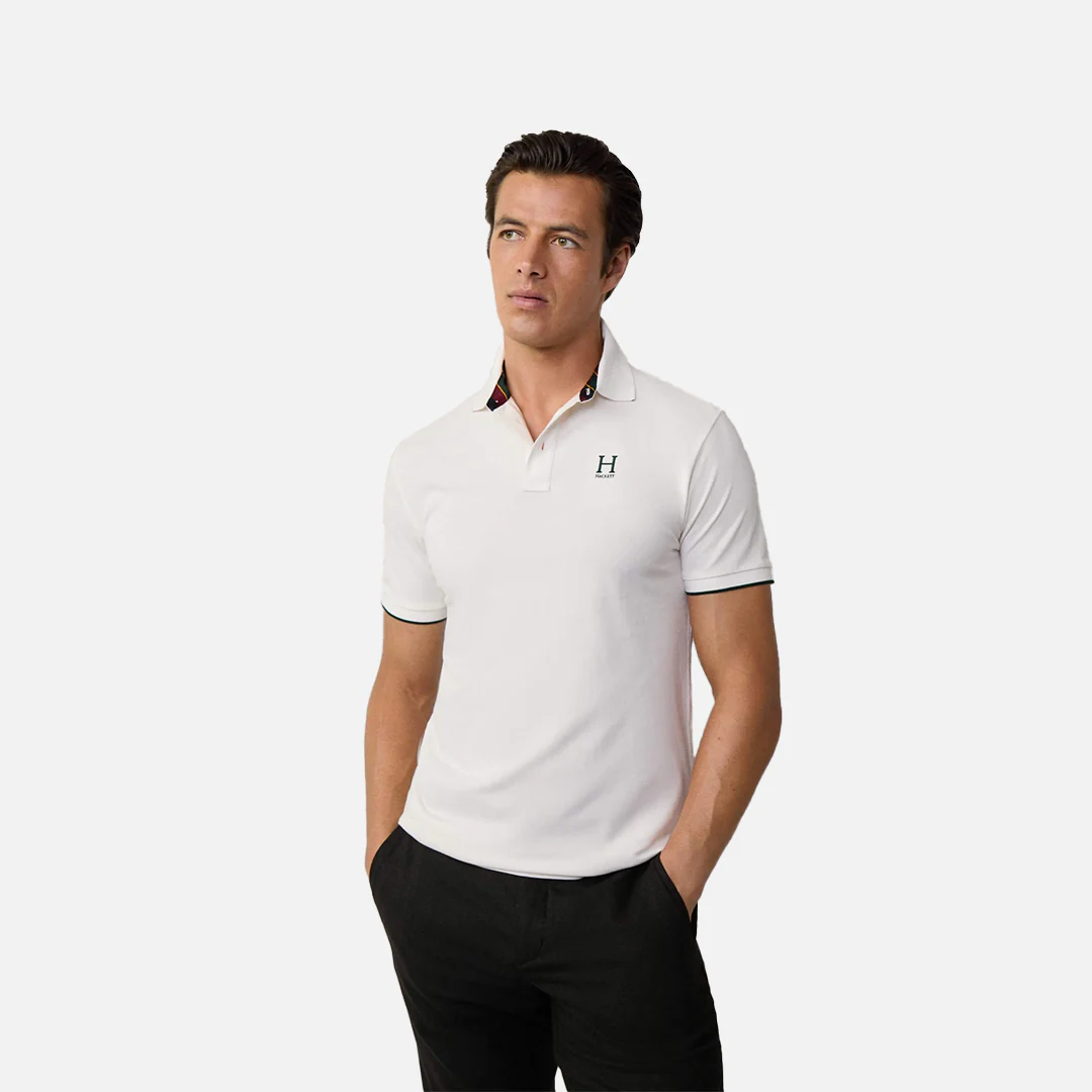 Camiseta Polo Blanca Heritage Logo H.L.