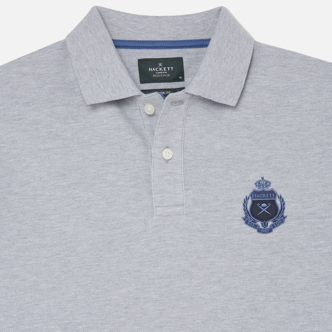 Camiseta Polo Gris Heritage Logo H.L. - Imagen 4