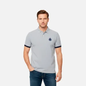 Camiseta Polo Gris Heritage Logo H.L.