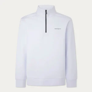 Sweater Blanco Cremallera Negra H.L.