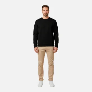 Sweater Hombre Embossed Crew Negro H.L.