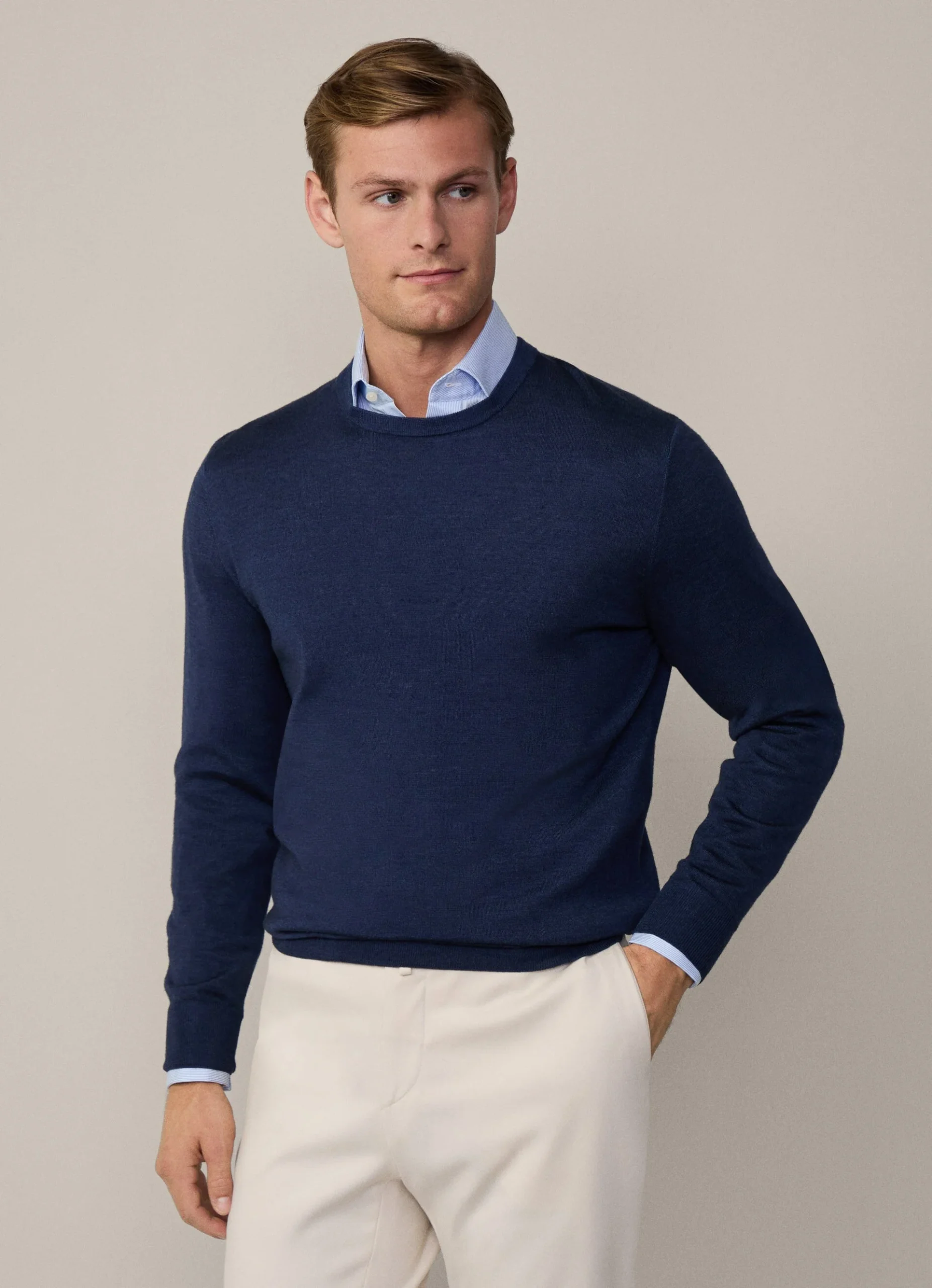 Sweater Lana Azul Marino H.L.