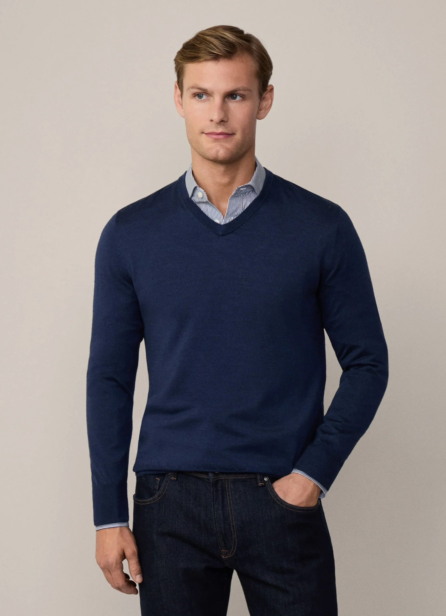 Sweater Lana Azul Marino H.L.