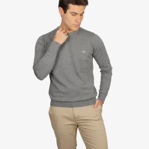 Sweater Cuello Redondo Gris H&B