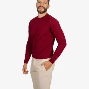 Sweater Clásico Cuello Redondo Vinotinto H&B