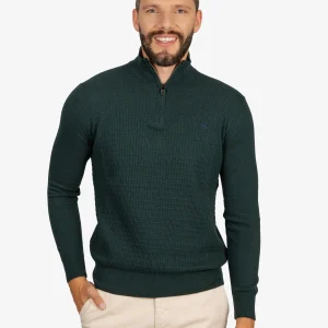 Sweater Halfzip Verde Oscuro H&B
