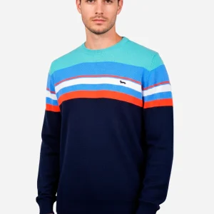 Sweater Rayas Azul Marino H&B