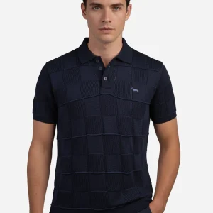 Camiseta Polo Azul Oscuro H&B