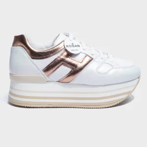 Tenis Dama Blanco/Dorado Hogan