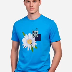 Camiseta T-Shirt Azul Cielo Estopando H&B
