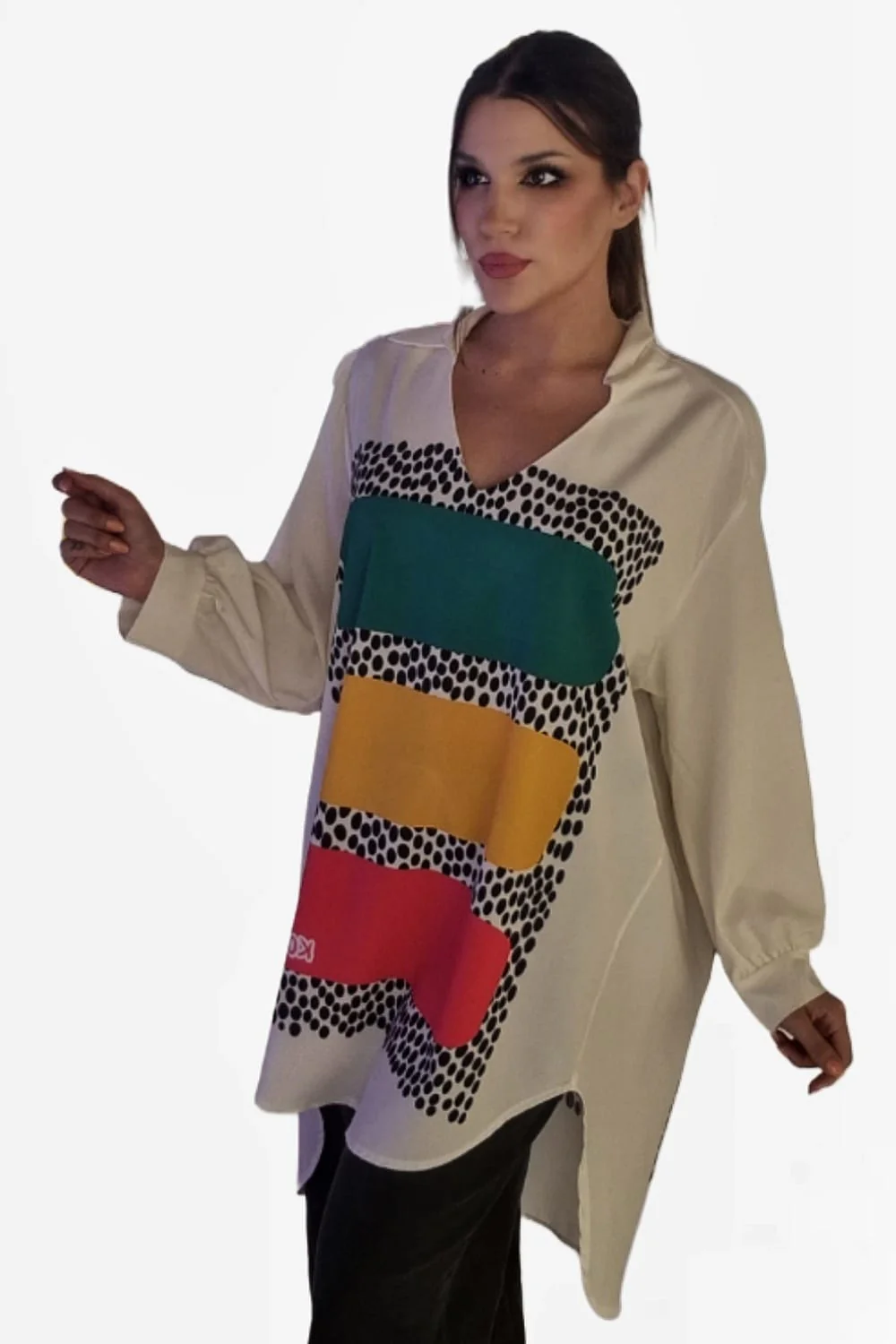 Blusa Tricolor Print - Imagen 3