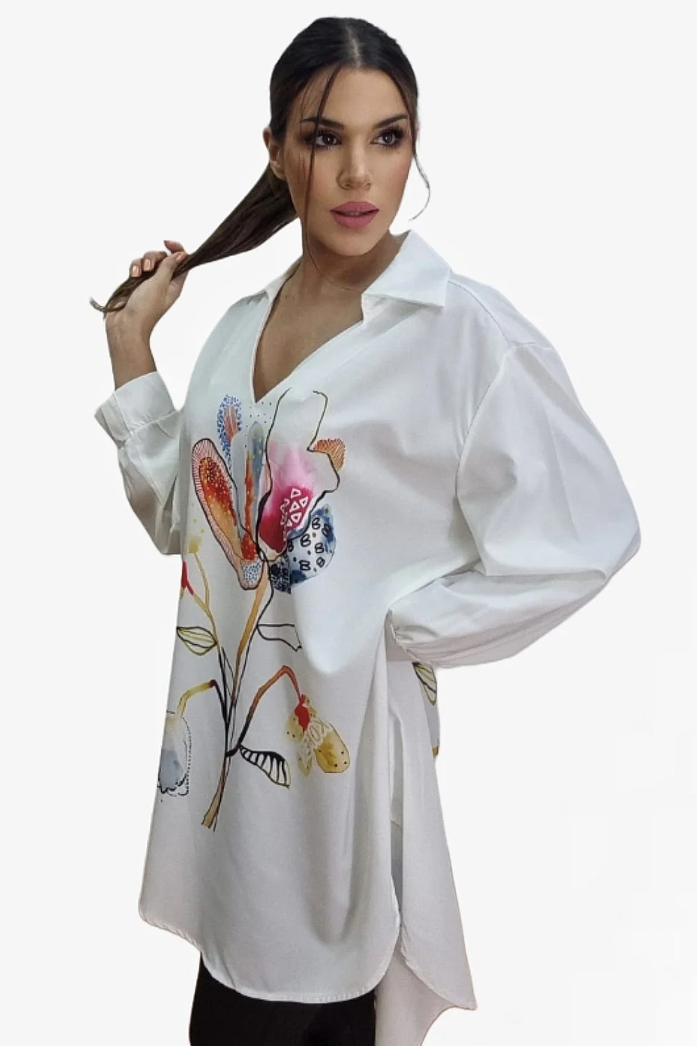 Blusa Flor Acuerela - Imagen 7