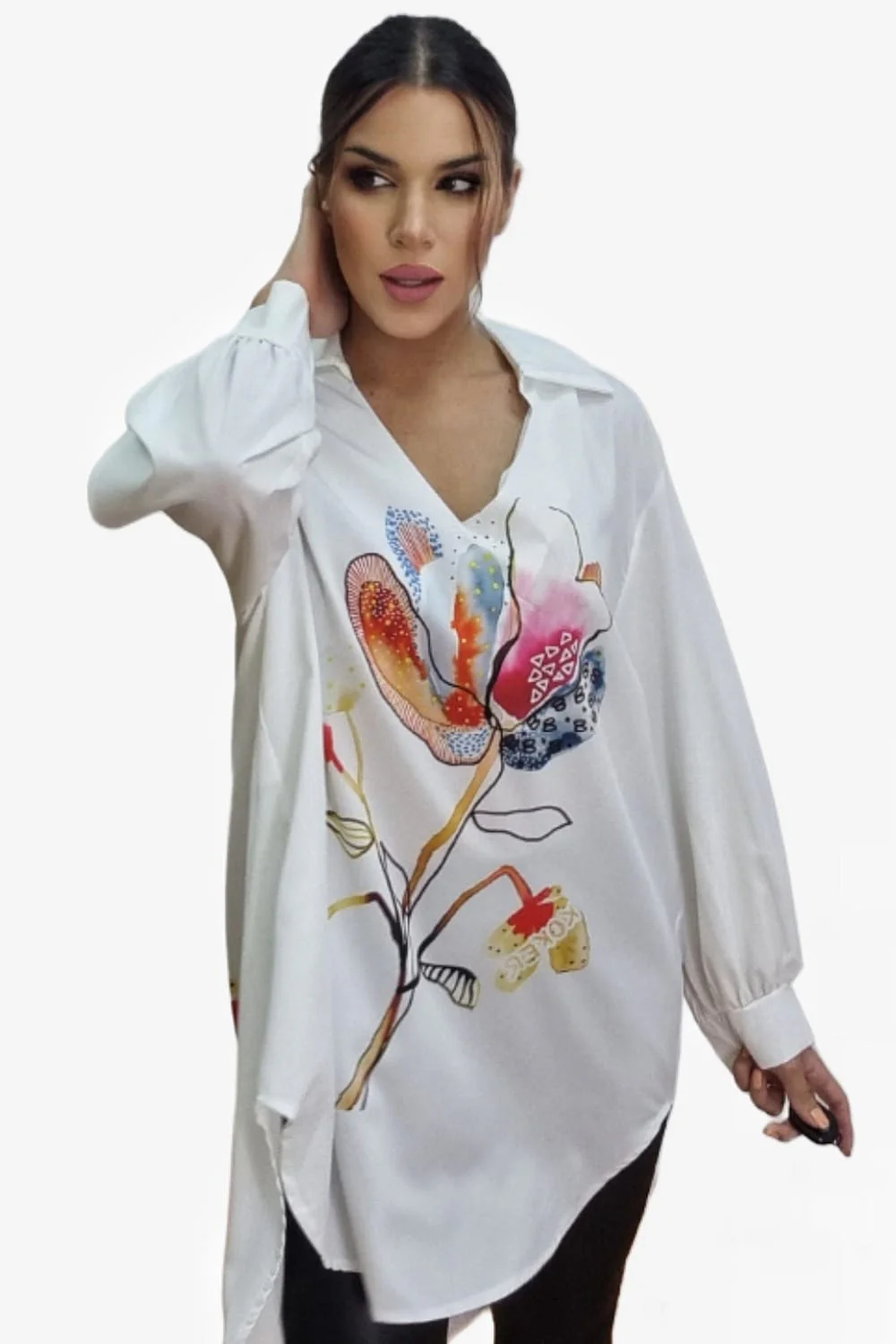 Blusa Flor Acuerela - Imagen 6