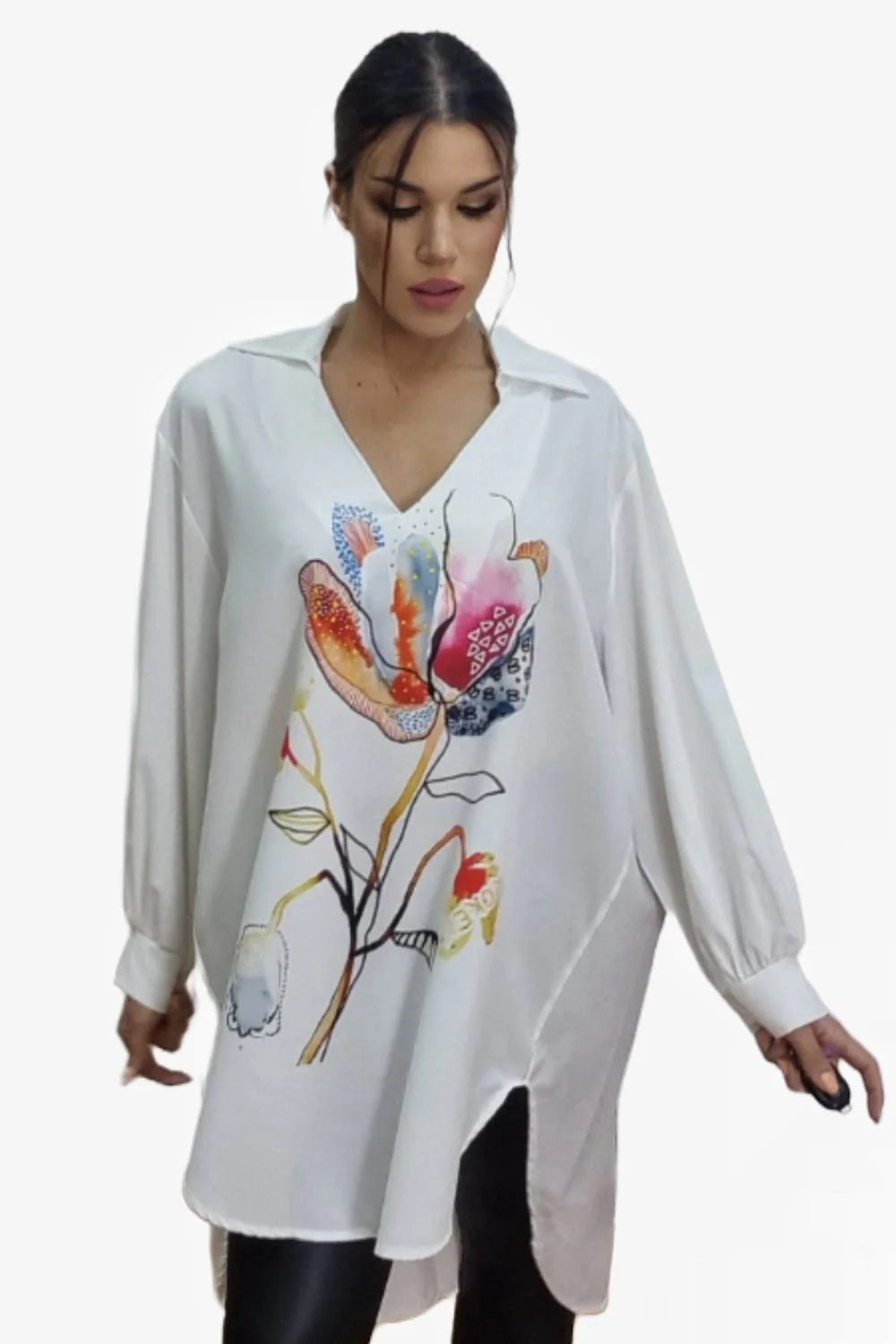 Blusa Flor Acuerela - Imagen 5