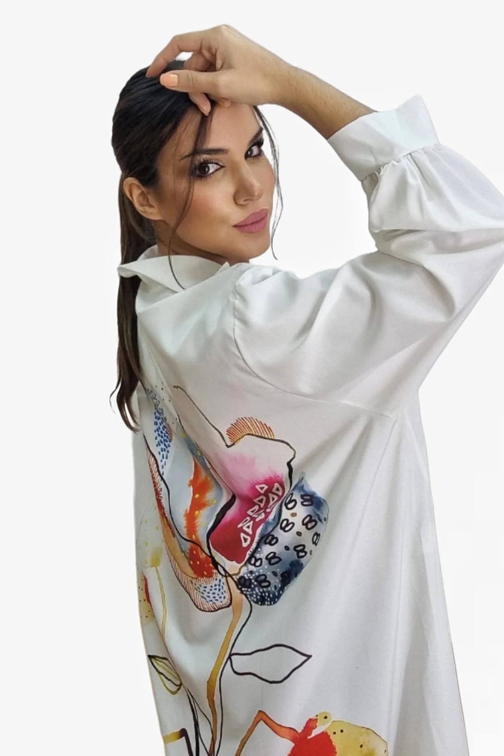 Blusa Flor Acuerela - Imagen 3