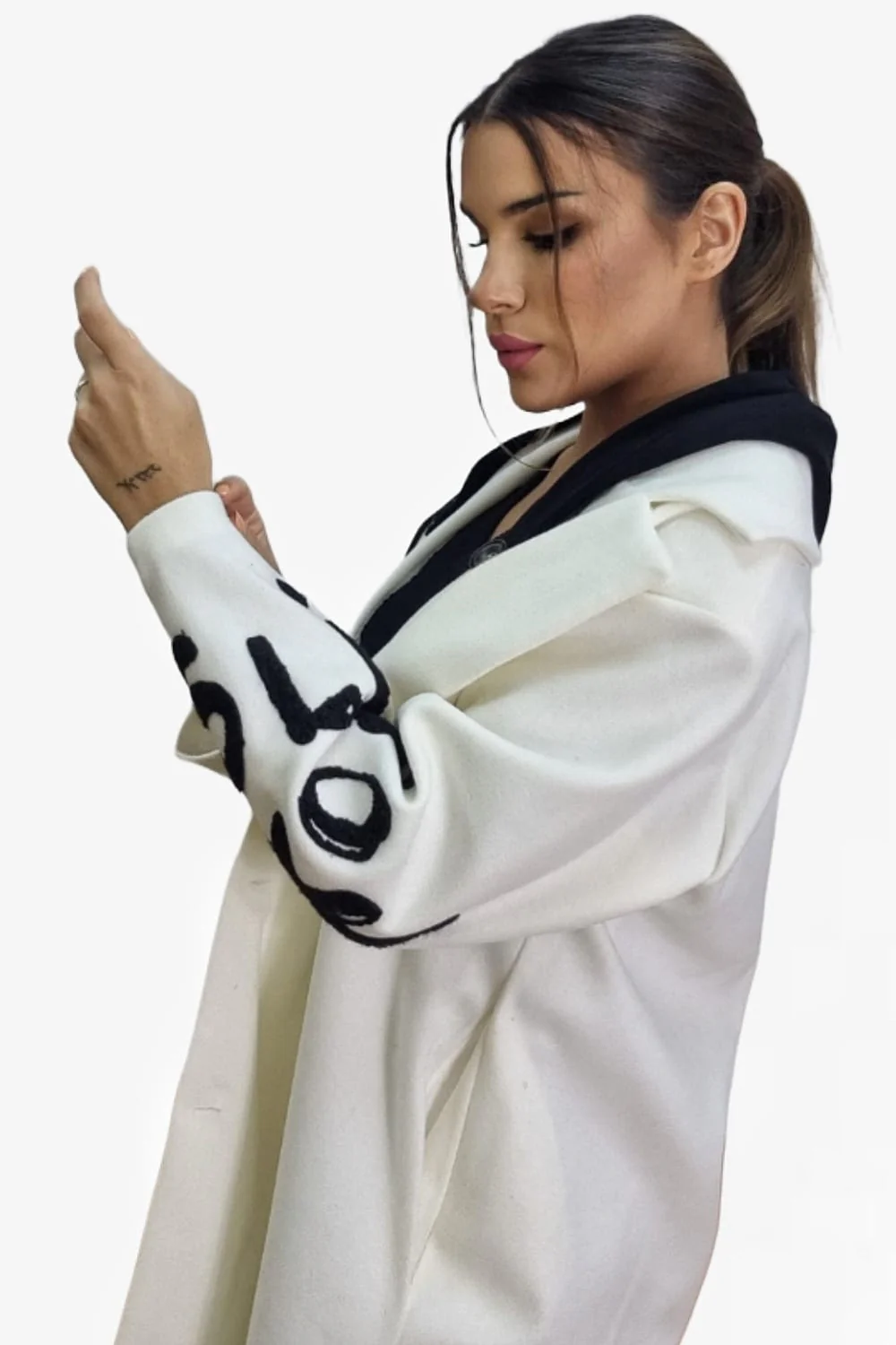 Abrigo Koker Capucha Beige - Imagen 3