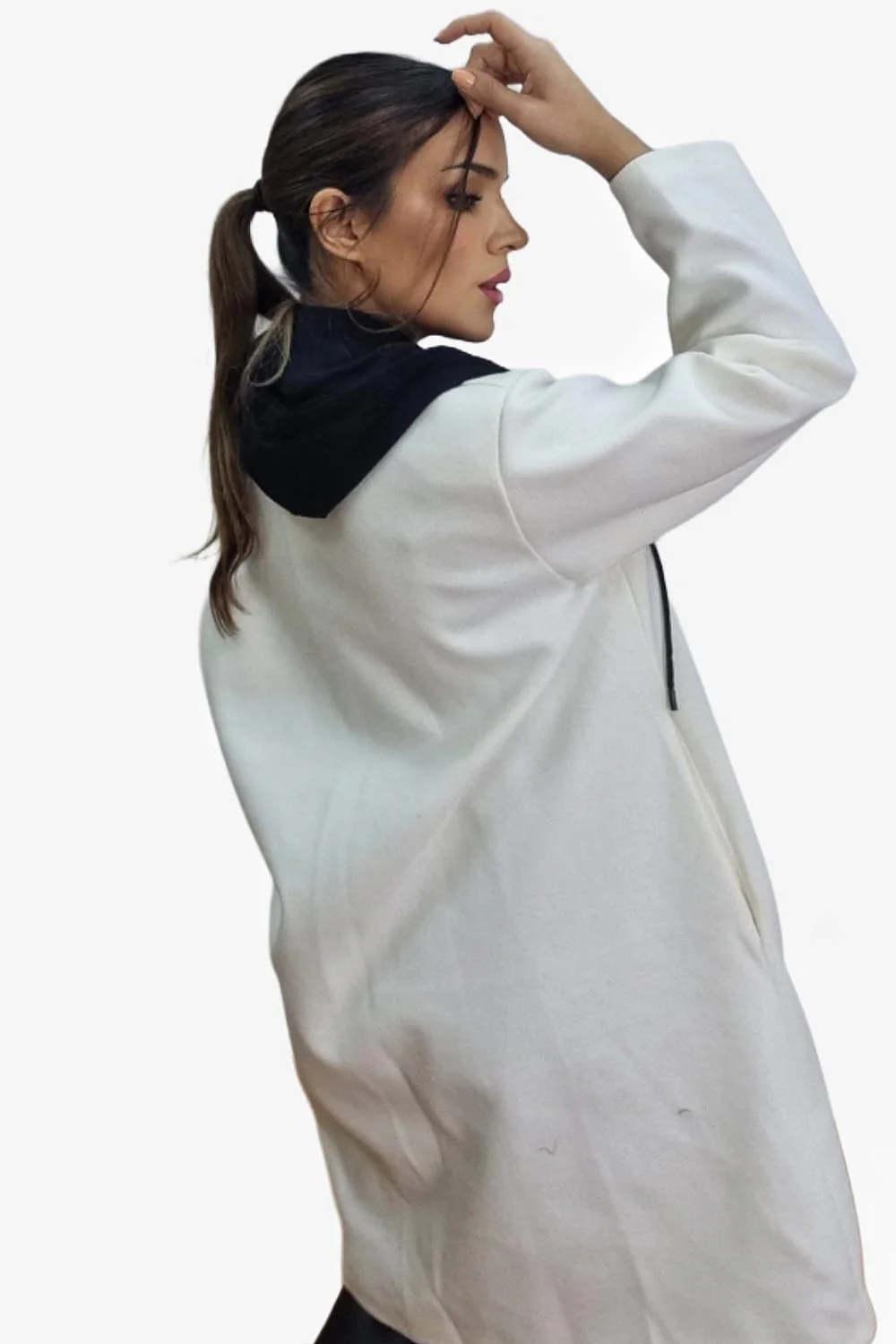 Abrigo Koker Capucha Beige - Imagen 4