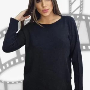 Jersey Punto Cuello Caja Negro