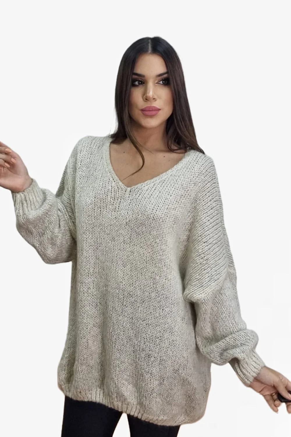 Jersey Corazon Espalda Beige - Imagen 5