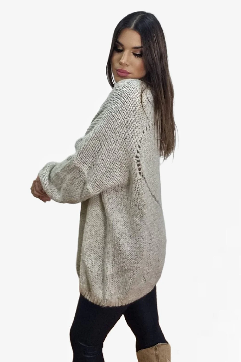 Jersey Corazon Espalda Beige - Imagen 6