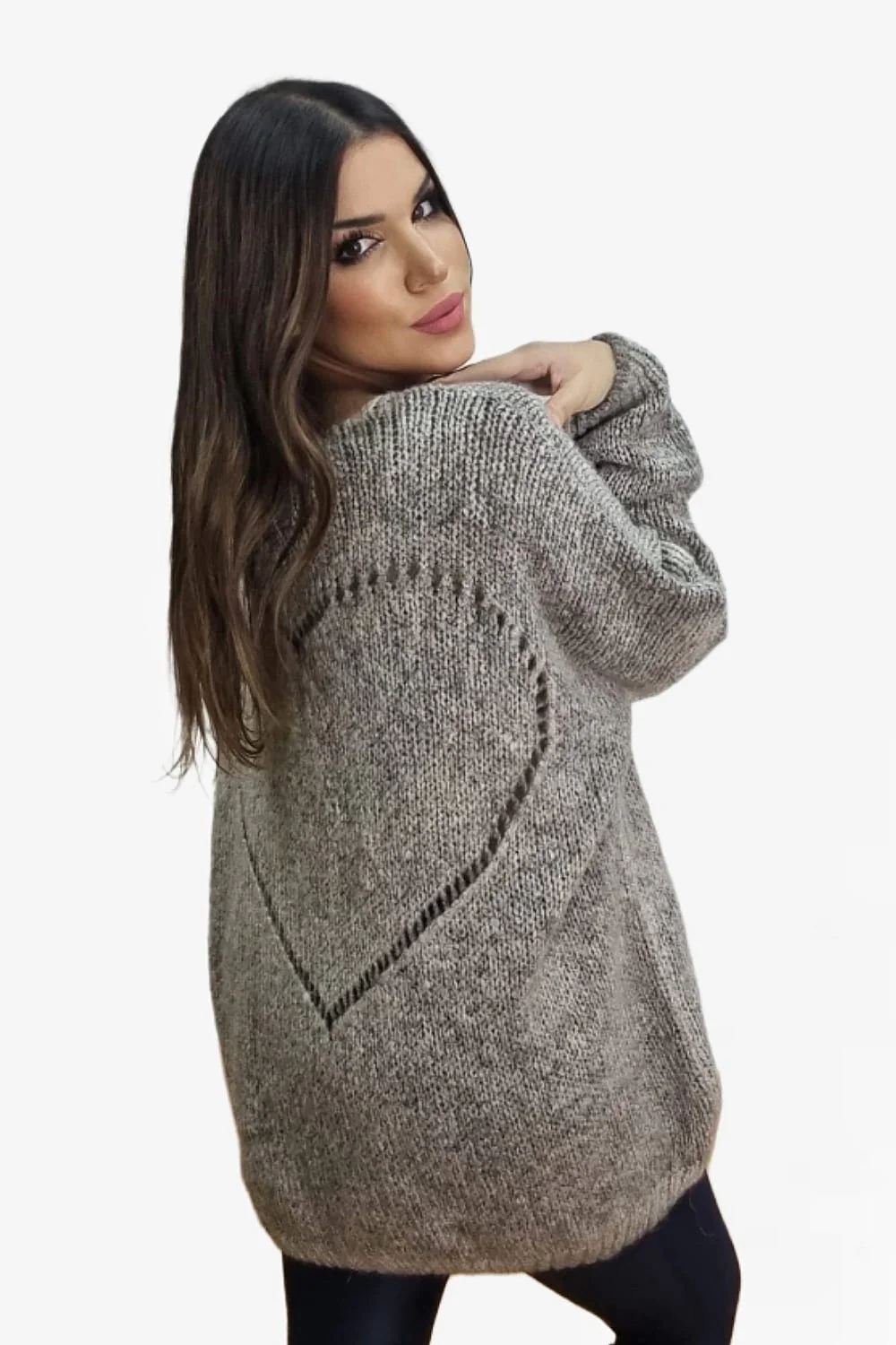 Jersey Corazon Espalda Marrón - Imagen 3