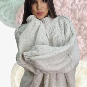 Jersey Punto Costuras Beige