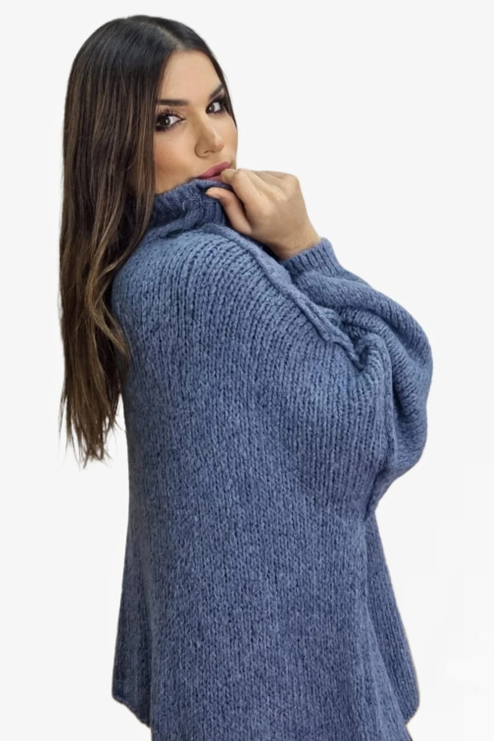 Jersey Punto Costuras Azul - Imagen 5