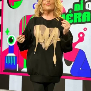 Sudadera Corazon Cordon Negra