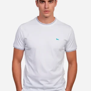 Camiseta T-Shirt Blanca/Verde H&B