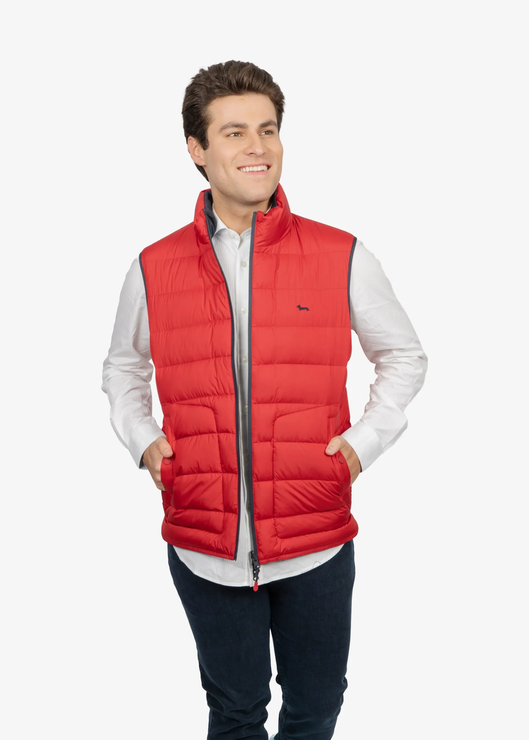 Chaleco Rojo con Relleno de Pluma H&B - Imagen 4